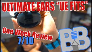 One Week Review - Ultimate Ears "UE FITS"  DIY CUSTOM In Ear Phones