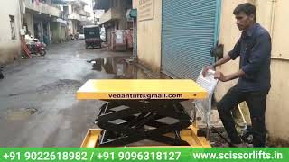 Scissor lift table trolley Maintence manufacturers in Pune - Vedant lift