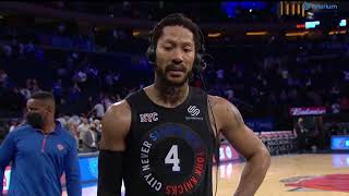 Derrick Rose Postgame Interview - Game 2 - Hawks vs Knicks | 2021 NBA Playoffs "It's easy man"