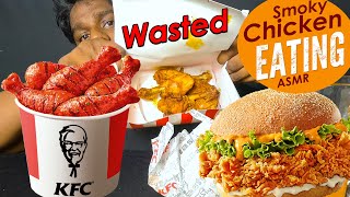 KFC SMOKY FRIED CHICKEN, ZINGER BURGER | KFC | MUKBANG | FOODIES ASMR