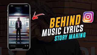 How to Create Behind Model Music Lyrics Instagram Story | Trending Instagram Story Making Tutorial