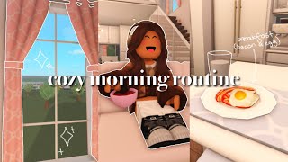 cozy morning routine! ✨| Roblox Bloxburg roleplay