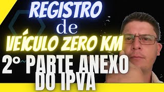 PASSO A PASSO - REGISTRO DE CARRO ZERO KM Pela INTERNET ONLINE Sem DEPACHANTE -  (PARTE 2)