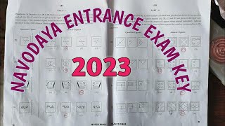 Navodaya vidyalaya entrance exam 2023 key