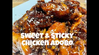 CHICKEN WINGS | SWEET & STICK ADOBO | 5-INGREDIENTS ONLY