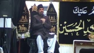 Molana Syed Saghir Abid Rizvi reciting 5th Muharram Majlis