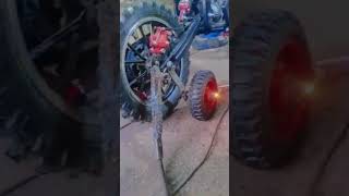 Mini bike wheel welding #minibike #steelwelding ##steelfabrication #welding