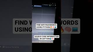 how to find wifi passwords using python | CE 2.0