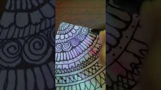 Mandala art 🎨✏️ colourful mandala art , Subscribe please#drawing #mandalaart #Colourful#Aaru,sLife