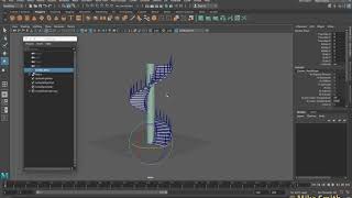 Maya 2017 - Spiral Staircase