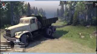 Обзор мода - КрАЗ 256 Самосвал v1.0 для SpinTires