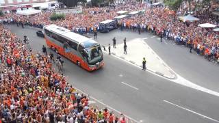 Recibimiento autobús Valencia - Mónaco