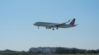 01MAI19 A321 Turkish Airlines TC-JSR a chegar a Lisboa vindo de Istambul.