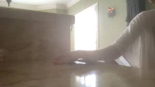 Fingerboarding off counter top