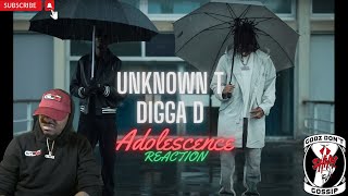 AMERICAN Reacts to Unknown T - Adolescence ft. Digga D