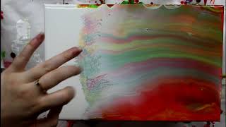 Fluid Acrylic Painting - Tri-Art Pouring Medium Testing! Simple Swipe Technique