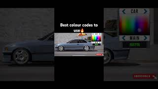 Best colour codes - Car Parking Multiplayer #shorts