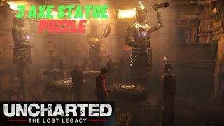 Uncharted: The Lost Legacy - How to Solve the 3 Axe Statue Puzzle in Room 2- HINDI - EASY METHOD