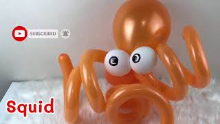 How to Make a squid Balloon Animal