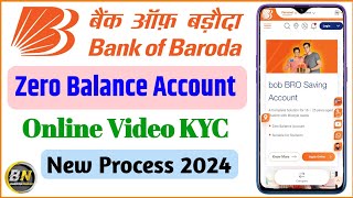 Bank Of Baroda Account Opening | Zero Balance Account | Online Video KYC | Free Debit Card