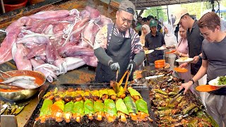 MALAYSIAN STREET FOOD - MOST FAMOUS SPICY FRIED FISH & GRILLED FISH | IKAN BAKAR IN KUALA LUMPUR!