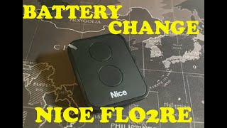 How to change the battery on Nice FLO2RE || Battery Change / Replacement