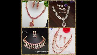 Cz short haram collections with multiple stones n single stones