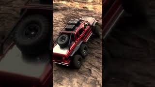 1/10 rc car trx6 red offroad driving 직벽/진주나동