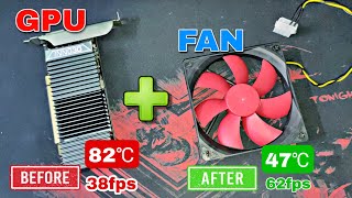 Boost Your Gaming Performance ⚡-  Cooling FAN installation On GPU 🔥 - Gaming Performance Test !!