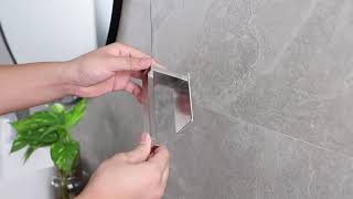 How To Install YIGII Adhesive Paper Towel Holder for Bathroom