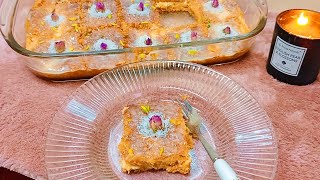 I wish I tried this easy Arabic Sweet Vermicelli Basbousa recipe before | Easy recipe