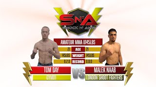 Shock N Awe 35 - Tom Day vs Malek Naab - Featherweight Amateur MMA 145lbs