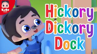 Hickory Dickory Dock | English Nursery Rhymes | Kids Songs (Kubo House)