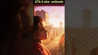 GTA 6 size estimate... #shorts #trending #gta6