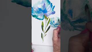 The magic of watercolor florals 💙🦋