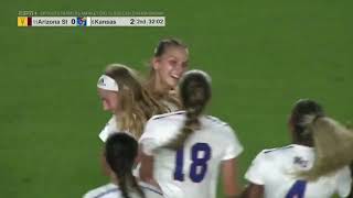 Kansas 2-1 Arizona State | Big12 Tournament | NCAA Women's Soccer 2024