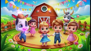 "Dance Party at the Barn | Fun Kids Nursery Rhymes | Barnyard Dance Cartoon"