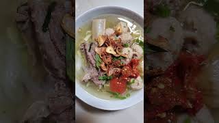 Menu hari ini bakso home made enak banget