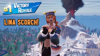 LINA SCORCH Duo Win Gameplay! | Fortnite Battle Royale: Chapter 5 Season 4 No Builds