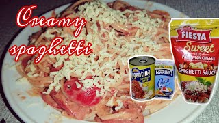 How to make Corned Beef creamy Spaghetti / Spaghetti recipe