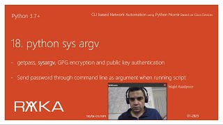 18. python sys argv to get password in network automation