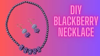 آموزش گردنبند شاه توت | How To Make BlackBerry Design Necklace