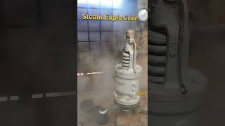 Steam Explosion from Testing large Safety relief Valve #steam #satisfying