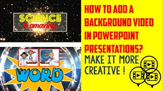 How to add video background in PowerPoint Presentation? | Animated PowerPoint Presentation