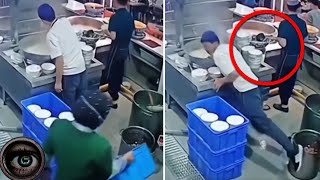 A Ghost Attacks A Chef Caught On Camera - Top 7 Scary Ghost Videos