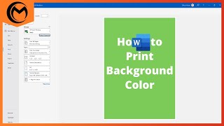 How to Print Background Color in Microsoft Word