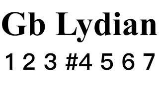 Gb Lydian mode backing track #LBT03Gb