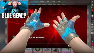 He Unboxed BLUE GEM Gloves While Streaming...