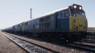 TSW TVL 6E35 running round in Tees Yard Class 31