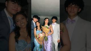 THE CUTEST COUPLES PROM TRANSITION EVER 💐👗🩵 #prom #dress #promdress #couple #transition